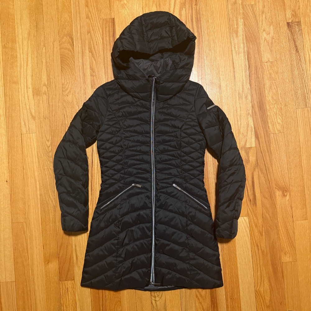 Laundry By Shelli Segal Quilted Black Puffer Jacket